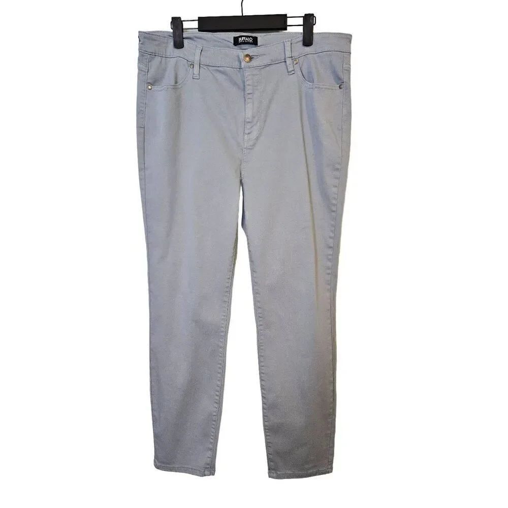 Buffalo David Bitton Havana light bluish gray high rise soft stretch ankle pants